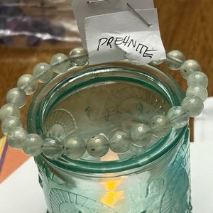 Prehnite bracelet